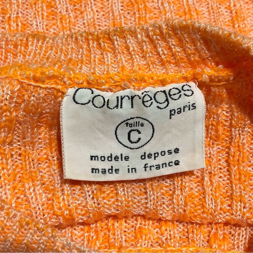 Orange Ribbed Women's Top - Picture 10 of 11